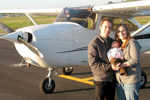 Dan & Ellen with the Cessna 172